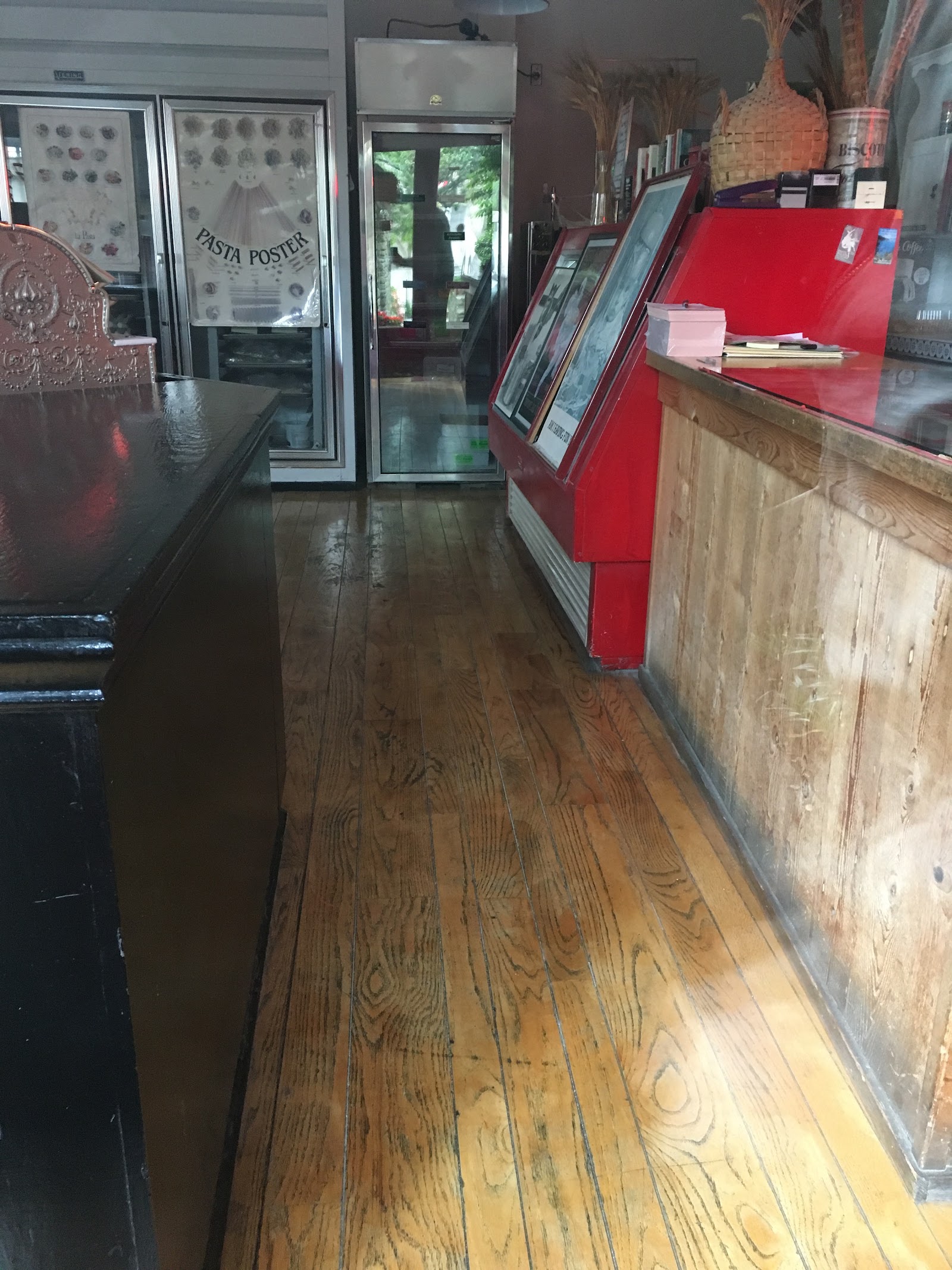 Interior aisle and counter area